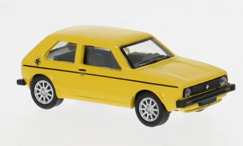 VW Golf I GL, gelb, 1:87, Schuco