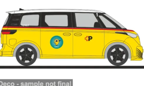 VW ID.Buzz People, Post / Appenzell, 1:87, Rietze
