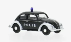 VW Käfer Ovalfenster, 1955, Polizei (S), 1:87, Busch