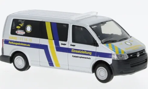 VW T5, 2010, ELW Rettungsdrohnen, 1:87, Rietze
