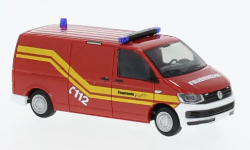 VW T6 Bus, Feuerwehr Hürth, 1:87, Rietze