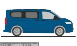 VW T7 Caravelle, blau, 1:87, Rietze
