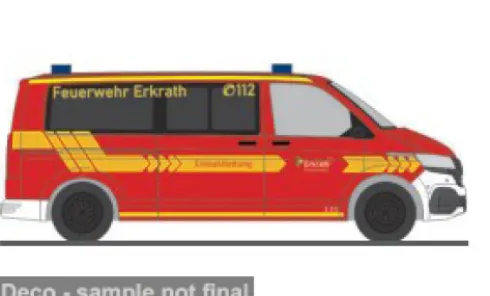 VW T6.1, FW Erkrath, 1:87, Rietze