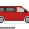 VW Transporter KR T7, rot, 1:87, Rietze