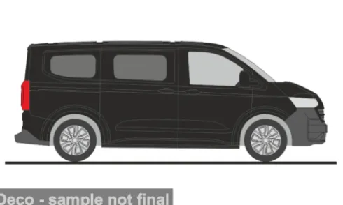 VW Transporter KR T7, schwarz, 1:87, Rietze