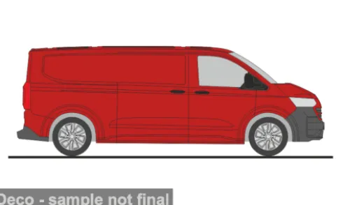 VW Transporter LR T7, rot, 1:87, Rietze