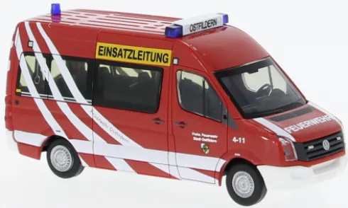 VW Crafter Bus HD, Feuerwehr Ostfildern, 1:87, Rietze