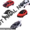 VW 5er Set: Golf GTI, weiss/rot, 1:64, Majorette