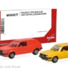 VW 2er Set: Golf II, orange/gelb, 1:87, Herpa MiniKit