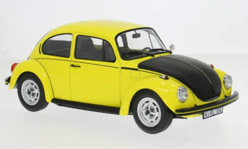 VW 1303, gelb/schwarz, 1973, 1:18, Norev