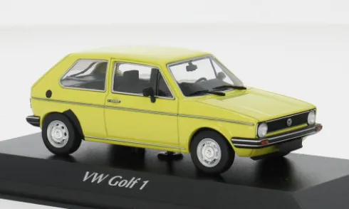 VW Golf I, gelb, 1980, 1:43, Maxichamps
