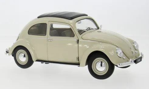 VW Käfer Brezelfenster, beige, 1950, 1:18, Welly
