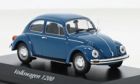 VW Käfer 1200L, blau, 1983, 1:43, Maxichamps