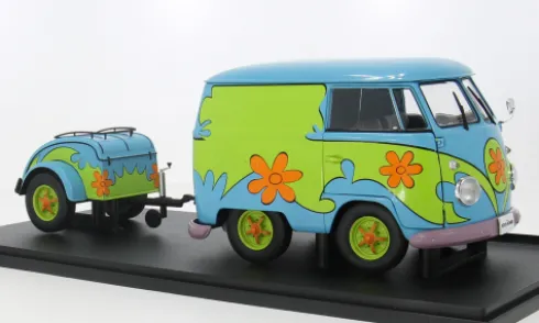 VW Kool Kombi, türkis/Dekor, 1:18, Solido