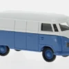 VW T1a Kasten, hellgrau/blau, 1950, 1:87, Brekina