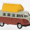 VW T1b Camper, grau/rot, 1960, 1:87, Brekina