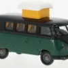 VW T1b Camper, schwarz/dunkelgrau, 1960, 1:87, Brekina