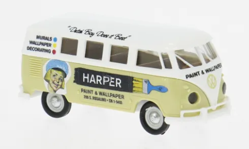 VW T1b Kombi, 1960, Harper Paint, 1:87, Brekina