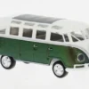 VW T1b Samba, weiss/dunkelgrün, 1960, 1:87, Brekina