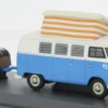 VW T1 Campingbus, blau/weiss, 1:43, Schuco