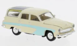 Wartburg 311 Camping, hellbeige/hellblau, 1959, 1:87, Brekina
