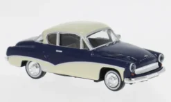 Wartburg 311 Coupe, dunkelblau/hellbeige, 1959, 1:87, Brekina