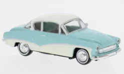 Wartburg 311 Coupe, hellblau/weiss, 1959, 1:87, Brekina