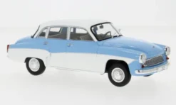 Wartburg 312, hellblau/weiss, 1965, 1:24, WhiteBox