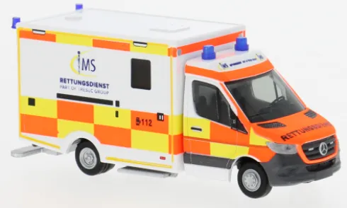 Wietmarscher Ambulanzfahrzeuge RTW, IMS Rettunsdienst, 1:87, Rietze